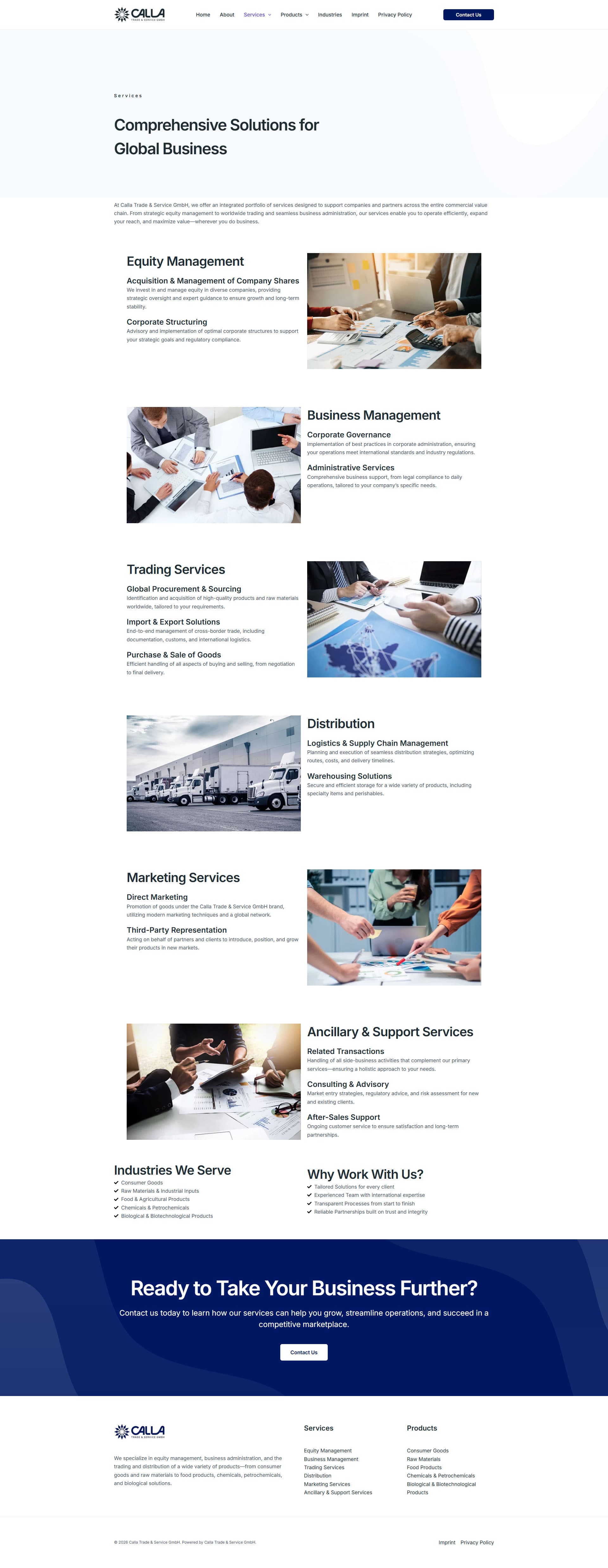 Calla Trade & Service Global Commerce Web Presence gallery image 3